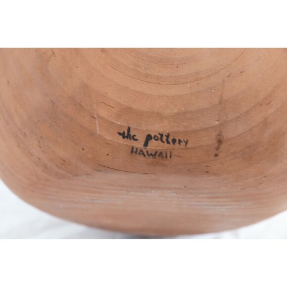 Vintage 1977 Kona Hawaii "The Pottery, LTD" Clay Cooker Signed Handmade - Picture 3 of 4